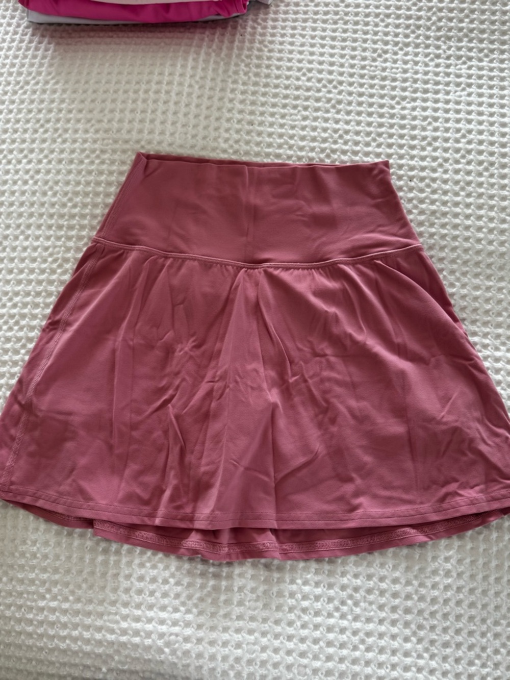 lululemon athletica dusky rose skater skirt for golf, tennis, or pickleball